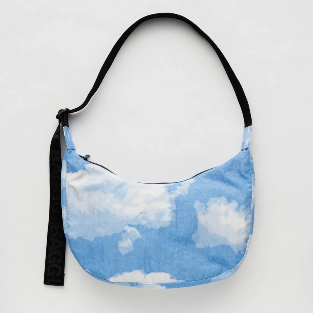 Baggu Medium Crescent Bag Clouds Print